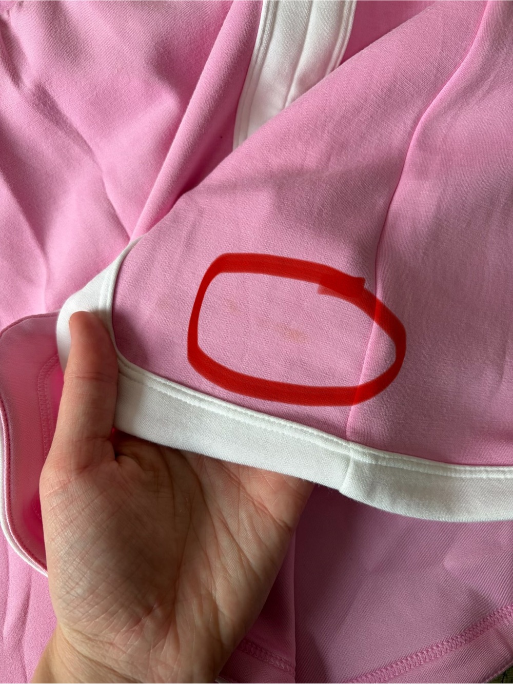 Joy Lab Pink White Stripe Athletic Skirt with Built in Shorts Athleisure - Picture 8 of 10